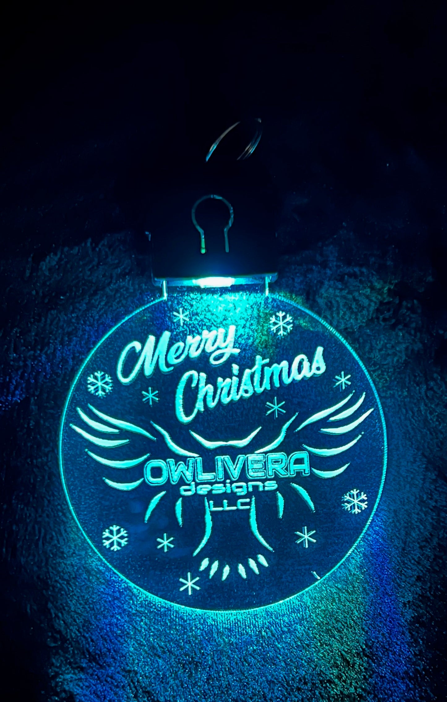 Personalized Acrylic Ornaments with LED Lights