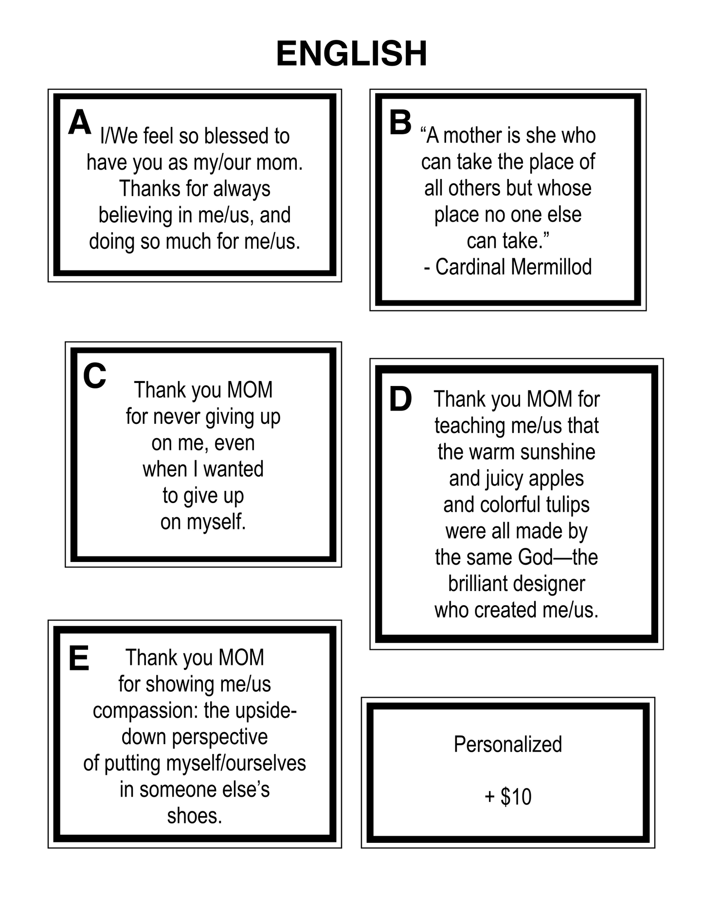 LED Mom Appreciation Plaque