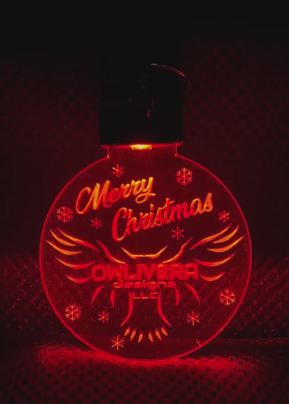 Personalized Acrylic Ornaments with LED Lights